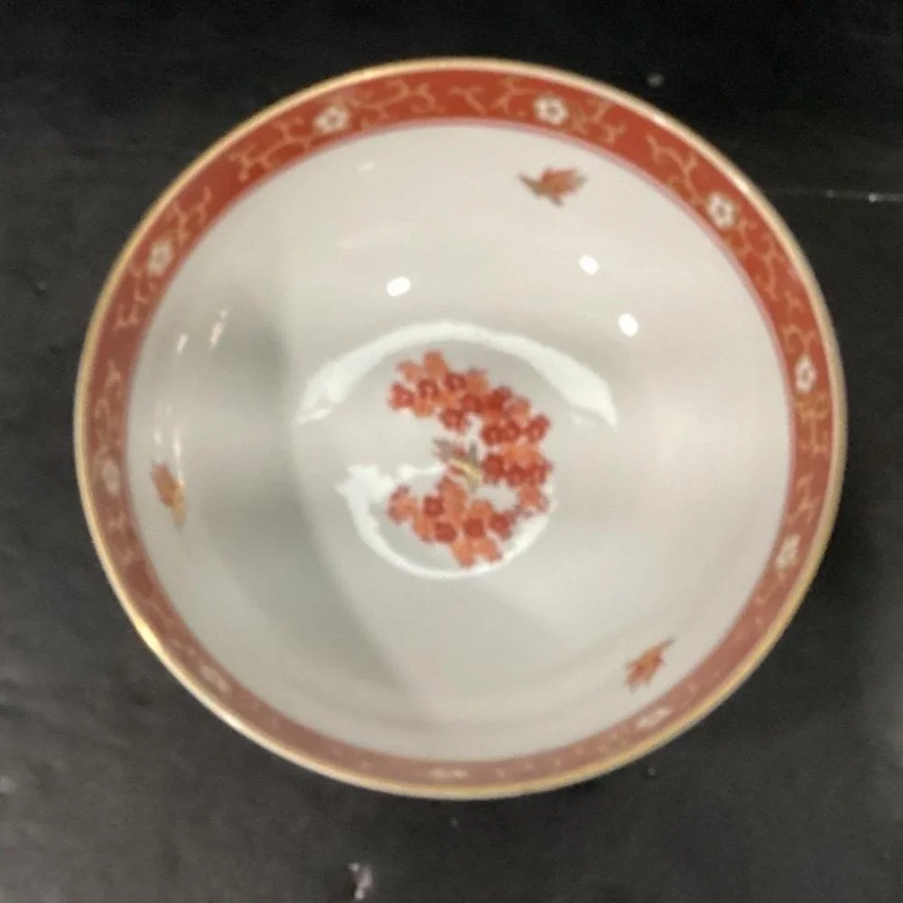 Imari‎ Japan Serving Bowl, Vintage Hand Painted Floral & Birds, Vegetable Dish